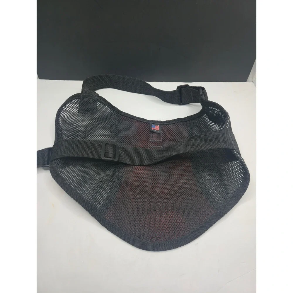 ESA Dog Harness Emotional Support Animal Vest Red Black Mesh Small